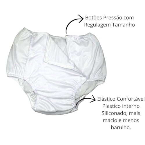 Kit 2 Protetores de Fralda Geriatrica Plástica Reutilizável