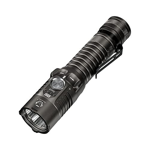 RovyVon S23 Flashlight Super Bright 4000 Lumen,Long Lasting Rechargeable Searchlight with Simple Mechanical Rotary Switch,Magnetic Work Flashlights IPX8 Waterproof for Home,Hunting,Searching,Rescue