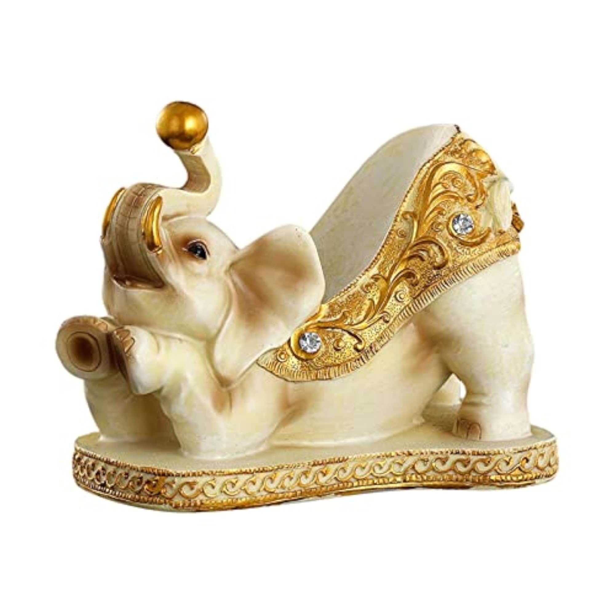 Elephant Figurine Resin Statue Sculpture Decor Craft