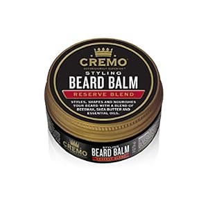 Cremo Styling Beard Balm, Distiller’s Blend (Reserve Collection), Nourishes, Shapes And Moisturizes All Lengths Of Facial Hair, 2 Ounce