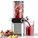 Anybear Entsafter, 200W Slow Juicer Kaltentsafter mit 110 mm großem Einfüllschacht für ganze Früchte/Gemüse | Upgraded Schnecke | Tritan-Material | BPA-frei | Inkl. Saftrezepte (Silber & Orange)
