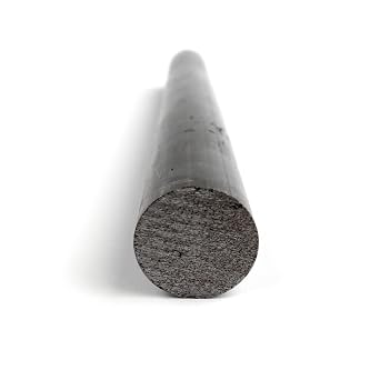 1144 Steel Round Rod, Unpolished Mill Finish, Cold Drawn, Stressproof Temper, ASTM A311, 0.375" Diameter, 72" Length
