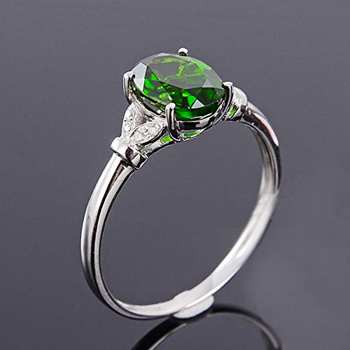 Ubestlove Promise Ring White Gold Daughter Rings For Girls Oval Leaf Diopside Ring Women I 1/2 steampunk buy now online Ubestlove Promise Ring White Gold Daughter Rings For Girls Oval Leaf Diopside Ring Women I 1/2 steampunk buy now online