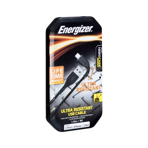 Câble Lightning Energizer Noir 1.2m de synchronisation pour iPhone - 4