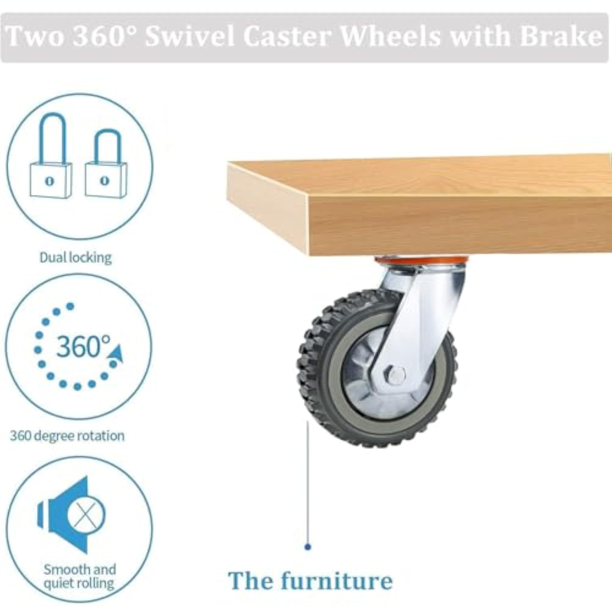 4" Caster Wheel for Industrial Trolley