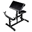 Black Adjustable Arm Curl Bench