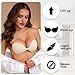 2026 Push Up Sticky Bra,2 Pack Adhesive Invisible Backless Bra, 4 Pairs of Nipple Covers, Reusable, Suitable for Women, Stylish and Fashionable Black