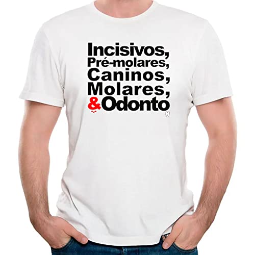 Camiseta nomes dos dentes camisa odontologia dentista Cor:Preto;Tamanho:XG