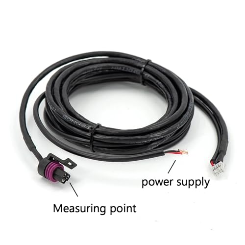 Manómetro electrónico de combustible con pantalla roja de 0-15psi y sensor 1/8 NPT para tuning 4