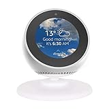 Kovake Soporte ajustable para Amazon Alexa Echo Spot, fijación magnética rápida y segura, Echo Spot fácilmente ajustable para mejorar el ángulo de visión (blanco)