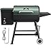 Elektrischer Pelletgrill, 456 SQ, Kochbereich, Pelletsmoker mit automatischer Zufuhr und PID-Regler, 260 °C, maximale Temperatur, 8-in-1-Grill mit Fleischsonde und Beistelltisch mit Haken