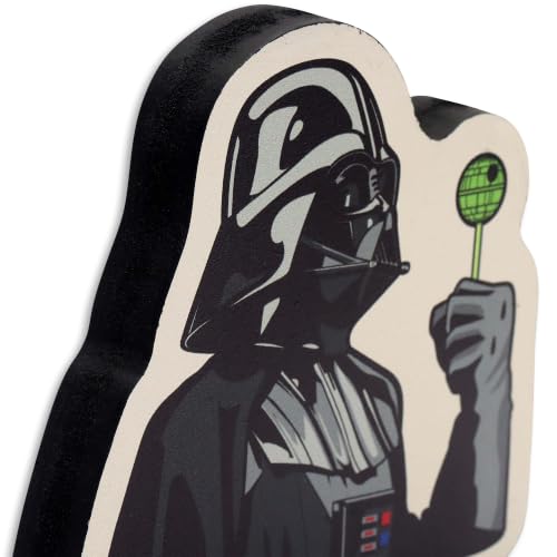 Image of Disney Star Wars Darth Vader Candy Shelf Sitter Decor | Funny Chunky Wood Block Tabletop Decoration for Halloween