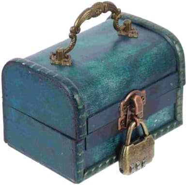 Decorative Wooden Treasure Box Vintage Jewelry Storage Organizer image 2