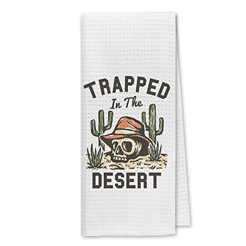 Dibor Retro Western Country Music Trapped In The Desert Kitchen Towels Dish Towels Dishcloth,Retro Western Absorbent Drying Cloth Hand Towel Tea Towel For Bathroom Kitchen,Country Music Lover Gifts #TOP21