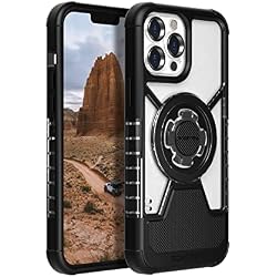 Rokform - iPhone 13 Pro Max Case, Crystal Series, Dual Magnet Plus MagSafe Compatible, Slim Magnetic Clear Apple Case, iPhone Cover with RokLock Twist Lock, Drop Tested Armor (Clear)