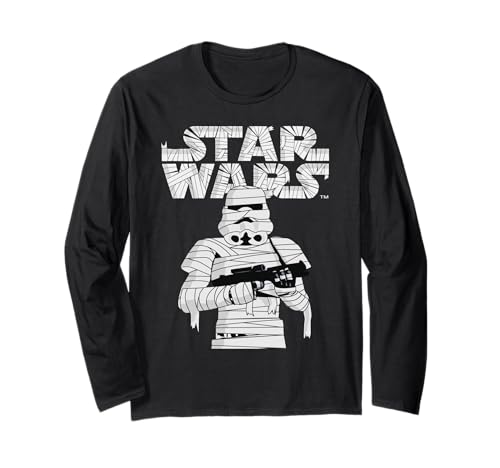 T-shirt long sleeve Star Wars imprimé Stormtrooper momie d'Halloween