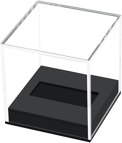 Miniatura 2 de Estuche transparente de exhibición de discos de hockey acrílico con soporte para exhibición de discos de hockey, caja de protección de