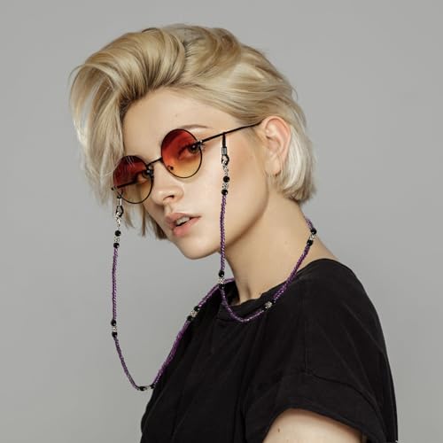 Image of Beaded Eyeglass Chains Glasses Chain For Women Stylish Sunglasses Strap Eye Glass Holders Around Neck Glasses Lanyard