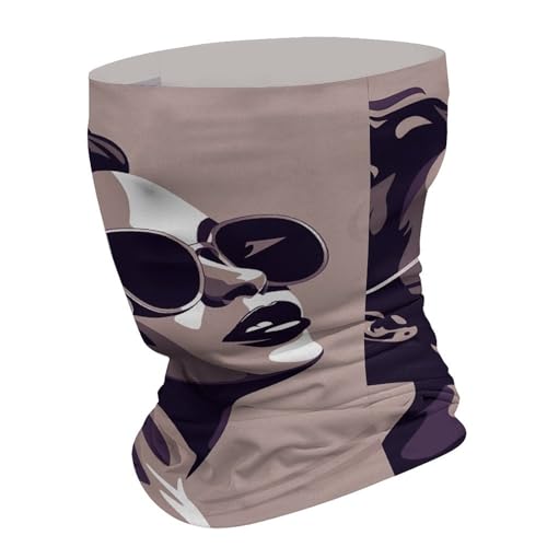 Neck Gaiter Face Mask Breathable Wind-Proof Face Cover Minimalist Line Art Sun Cooling Dustproof Mask Balaclava Bandana Headwear for Men Women miniatura 2