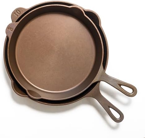 Lancaster Cast Iron Lightweight Cast Iron Skillet - 10.5” Pre-Seasoned Frying Pan Made in USA - Thumbnail 3