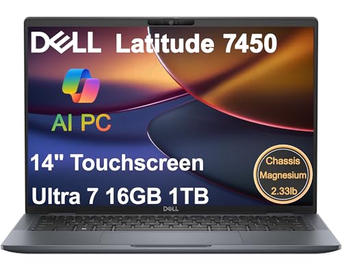 Dell Latitude 7450 ���y�� �r�W�l�X AI PC �m�[�g�p�\�R�� (14�C���` QHD+ �^�b�`�X�N���[���AIntel 12-Core Ultra 7 165U (> i7-1355U)�A16GB DDR5�A1TB SSD)�A�킸��2.5