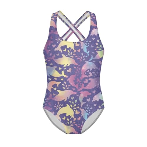 Image of Girls One-Piece Swimsuit for Swimming Lessons Beach Volleyball Pool Party Outdoor Training Quick Dry