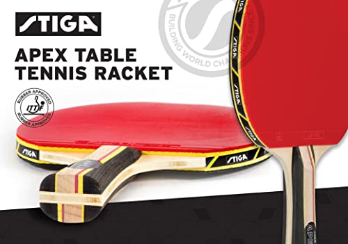 Stiga Apex Performance-Level Table Tennis Racket With Acs Technology For Increased Control #TOP3