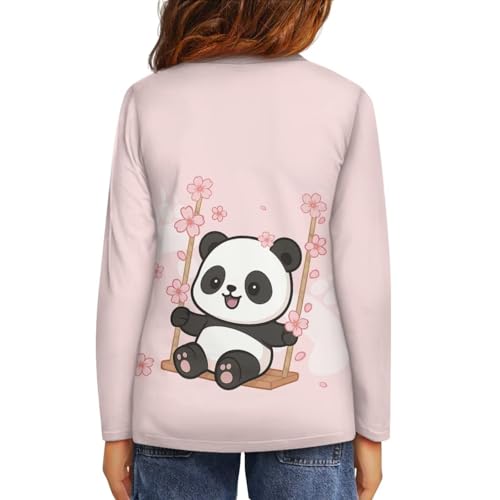 Image of Girls Long Sleeve Shirts Casual Crewneck Soft T-shirts for Girls 3-16 Years Old