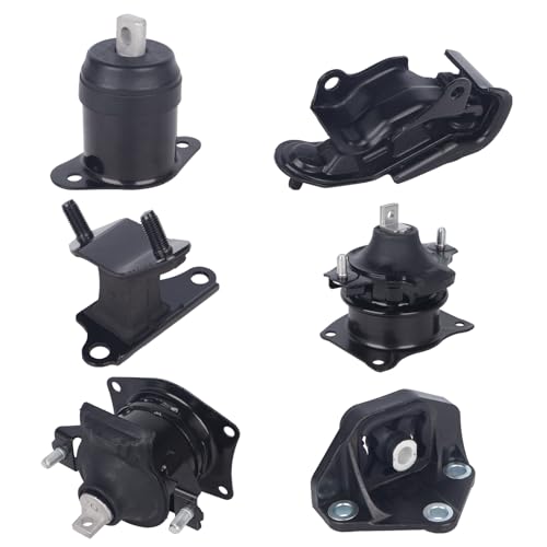 KUSATEC 6PCS Engine Motor Mount & Transsmission Mount Set Compatible with Honda Accord 2003 2004 2005 2006 2007, Replacement for A4527HY A4526HY A4525 A4544 A4517 A4524