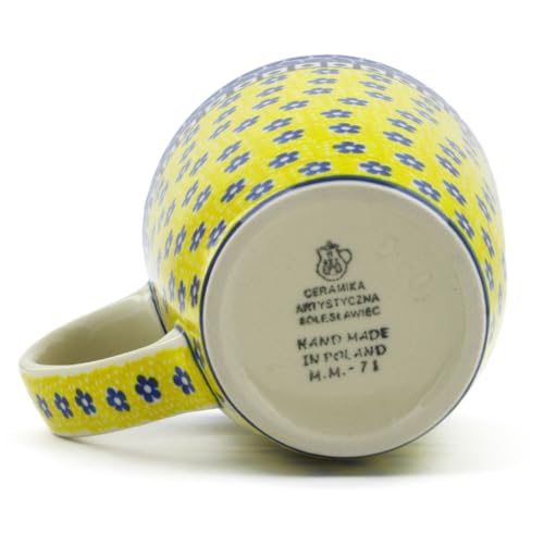 Taza Polmedia Polish Pottery 22 oz patrón Sunburst Daisies miniatura 4