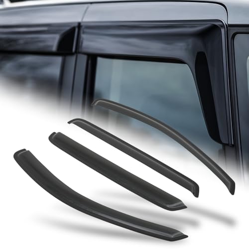 M-AUTO Outside Mount Window Visors Compatible with 07-12 Hyundai Santa