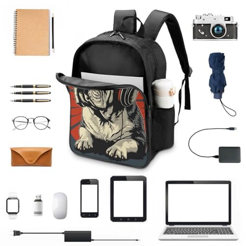 Mochila de Bulldog Francés para niños y niñas ideal para el colegio y excursiones 4
