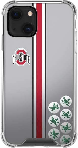 Skinit Clear Phone Case Compatible with iPhone 14 Plus - Officially Licensed Ohio State University Buckeyes Design