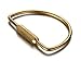 SZHOWORLD® Portable Brass Screw Lock D-shape Key Holder Creative EDC Keychain tool
