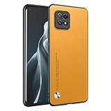HONLEN Custodia per OPPO A73 5G (6.5" Inches) Cover per Telefono Aziendale con Retro in Pelle, Giallo