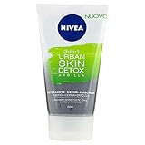 Nivea - Limpiador facial Urban Skin Detox Argilla, 150 ml, limpiador + exfoliante + máscara
