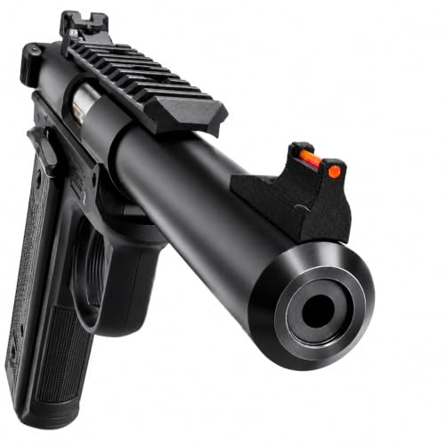 Fiber Optic Replacement Front Sight (Red) for Ruger Mark II, III, & IV 22/45 & Browning Buck Mark - Nylon Polymer