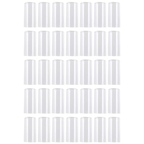 Cabilock 100 Stück Schrumpfkapseln 30Mm Weinflasche Schrumpffolienverschlüsse für Home Bar Restaurantzubehör Klar