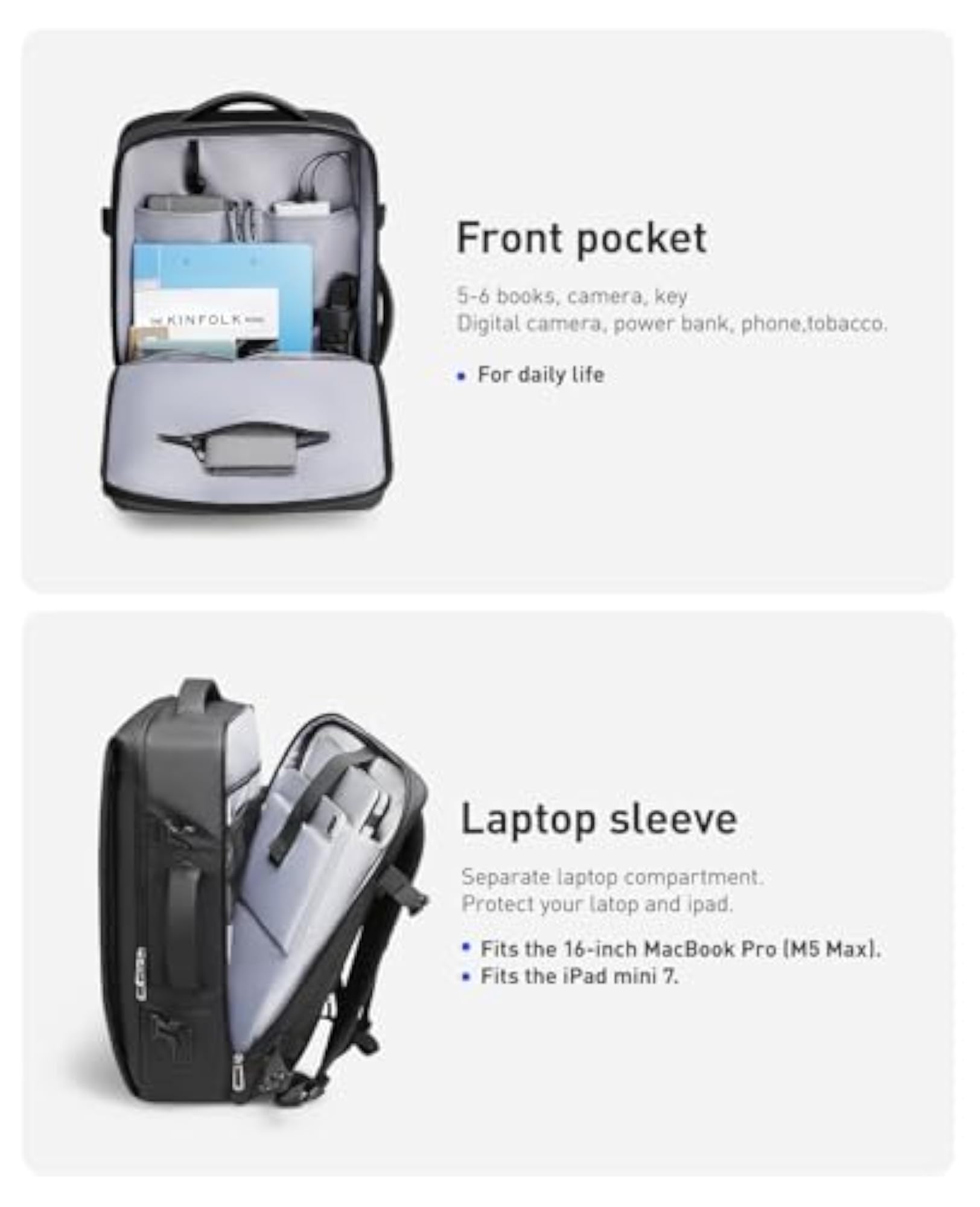 Business Backpack for Men, 30L Water Resistant Laptop Backpack