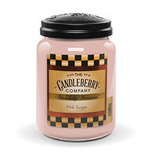 Pink Sugar Candleberry grande jarre bougie parfumée maison sucre rose