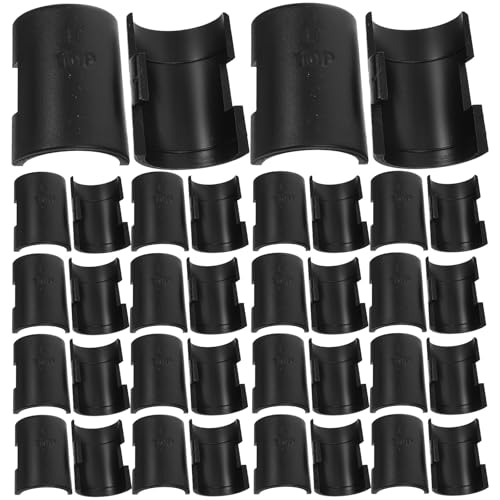 TOVINANNA Clips de Fijación para Estantes de Alambre 25 MM 48 Piezas de Plástico Resistentes para Estanterías Accesorios Portátiles para Almacenamiento y Organización Viajes