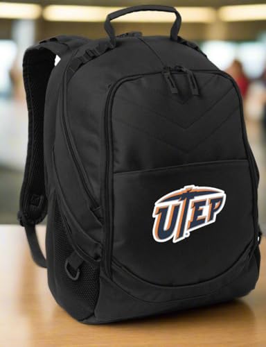 Image of Broad Bay UTEP Miners Backpack | Official UT El Paso Logo, Padded Laptop Computer Section, Premium 600D Nylon Fabric
