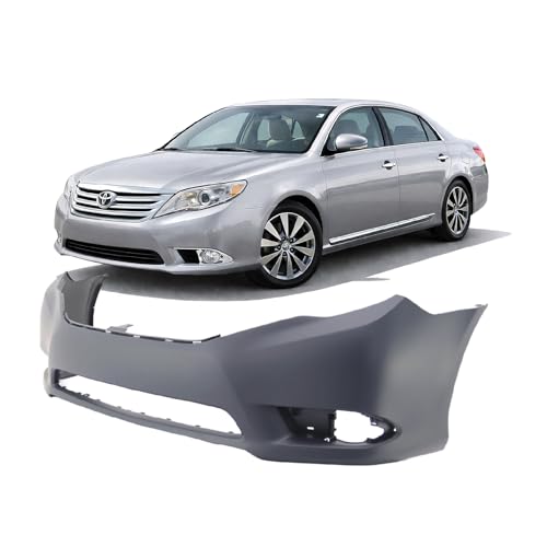 Image of FitParts Compatible with Toyota Avalon 2011-2012 Front Bumper Cover | Primed, With Fog Light Holes, Without Parking Sensor Holes, Sedan, Ready to Paint, OEM 5211907909, TO1000371