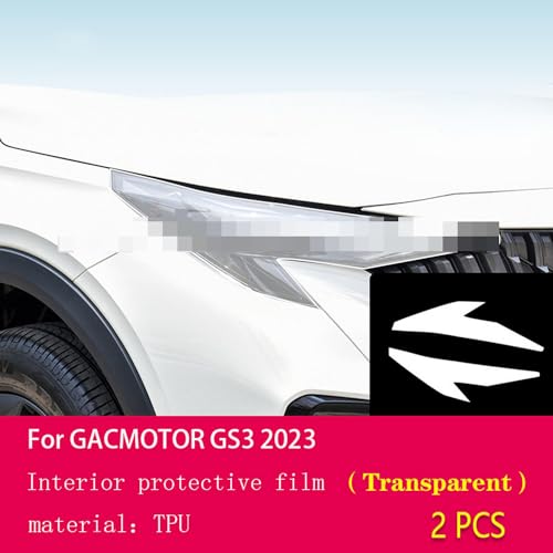 Protection PPF extérieur GAC Trumpchi GS3 2023 kit de phares auto transparent