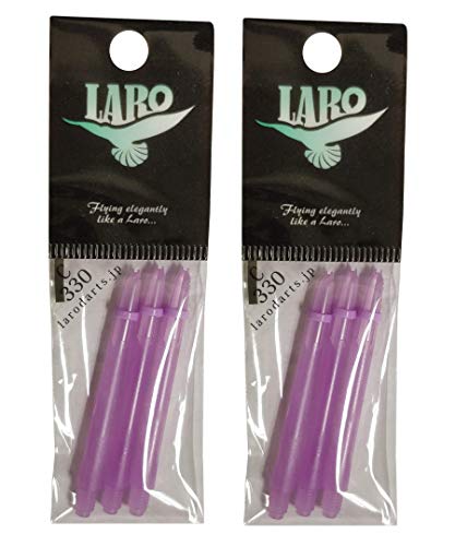 Image of Lstyle Dart Shafts: Plastic Nylon Shaft - for Soft Tip and Steel Tip Darts - (6 Shafts Total) - Milky Purple 330 (Long /Medium)