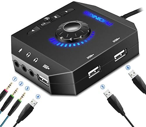 External Sound Card，PHOINIKAS USB Hubs 