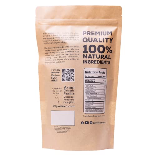 RICO RICO - Dried Ancho Chiles, 16 Oz - Premium Dried Chiles, Great for Birria Sauce, Mexican Mole, Enchiladas, Salsas, Pozole, Mild to Medium Heat, Sweet & Smoky Flavor. 100% Natural Dried Chili Peppers, Resealable in Kraft Bag by RICO RICO