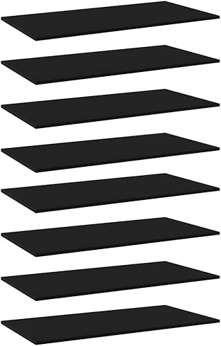 Miniatura 588 de Juego de 4 tableros de estantería, paneles de repuesto, unidades de almacenamiento, estantes de exhibición organizadores, gris hormigón, 31.5 x 11.8