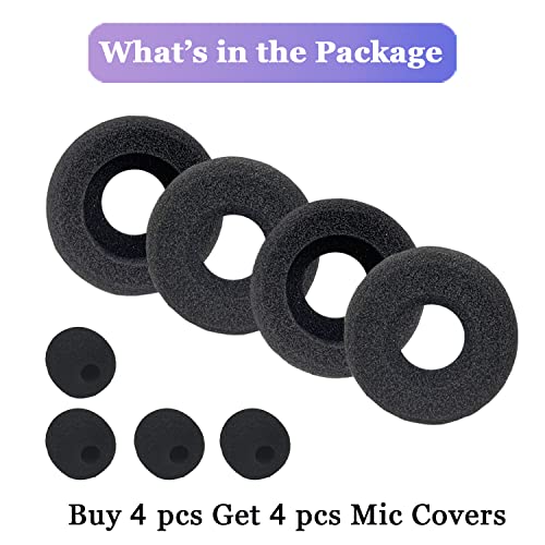Ear Cushions For Plantronics Headset Earpads Replacement Foam Ear Pad Designed For Plantronics Hw251N Hw261N Hw510 Hw520 Blackwire C320 3210 3220 3320 Jabra Pro 920 Biz 2300 Gn2000 Headphones (4 Pack) #TOP5