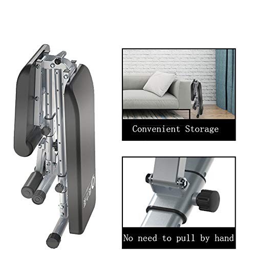 RICHLN Adjustable Fitness Chair,Utility Weight Bench,Foldable Exercise Bench,Multifunctional Incline Decline Bench Press Chair for Home Gym Black